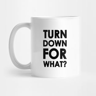 Turn Down for What? Mug